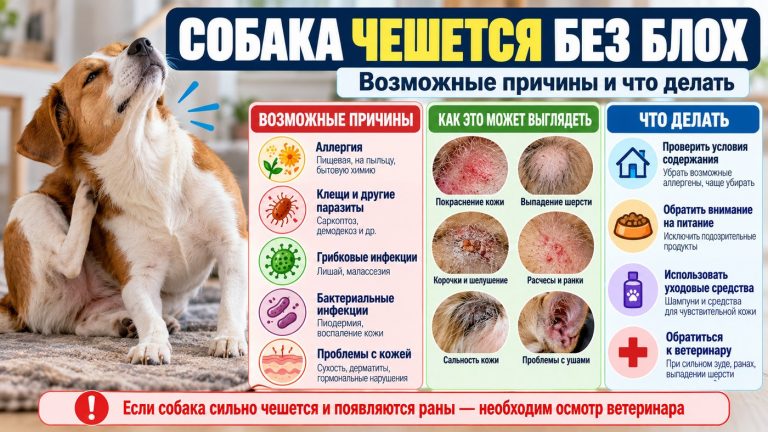 Собака чешется, а блох нет